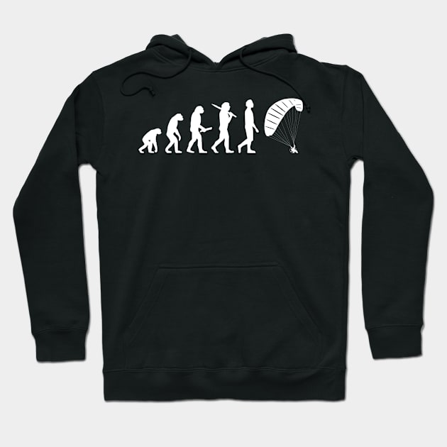 Funny Paragliding Evolution Gift For Paragliders Hoodie by OceanRadar
